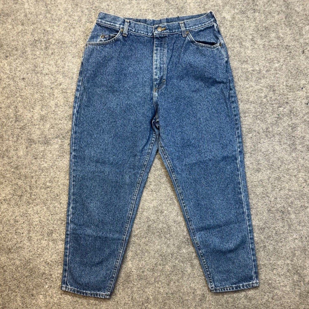 Lee Mom Jeans Womens 18 Pet Blue Vintage 90s High Rise Tapered USA‎ 305-5544